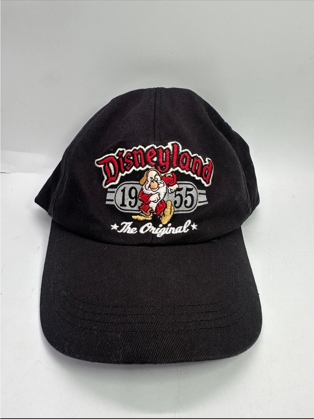 Disneyland 1955 The Original Grumpy Black Hat Adult Unisex Adjustable Vintage